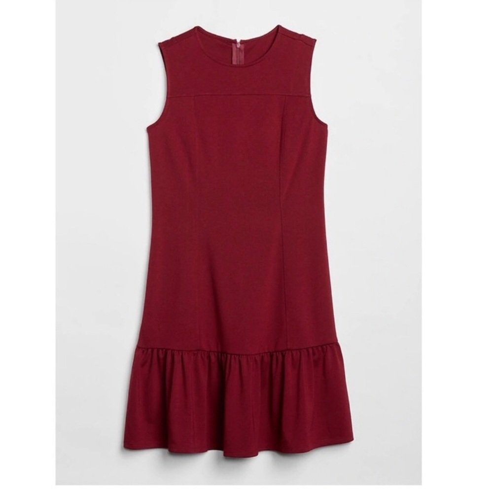 GAP Sleeveless Mini Dress in Burgundy - Picture 3 of 5